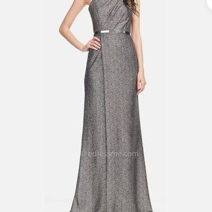 David Meister Gold Metallic Evening Gowns Size 4